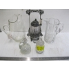 Image 1 : VINTAGE GLASSWARE - PICKLE JAR, ETC.