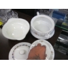 Image 2 : GLASSWARE & 2 LIDDED DISHES