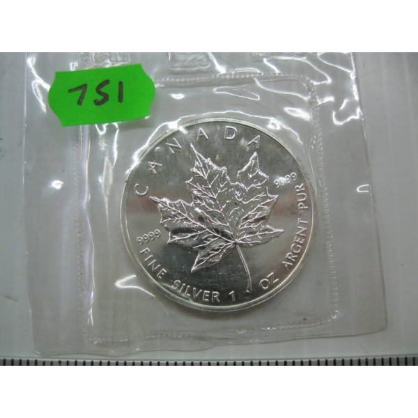 1989 1 OZ. .999 SILVER COIN (TAX EXEMPT)
