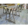 Image 1 : PAIR OF 5' METAL SAWHORSES