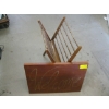 Image 1 : WELCOME SIGN & A FOLDING MAGAZINE/KNITTING RACK