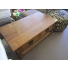 Image 1 : 2 DRAWER WOODEN COFFEE TABLE