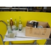 Image 3 : 2 BOXES OF MISC. COLLECTOR BOTTLES, PLASTIC CONTAINERS, TEAPOTS, ETC.