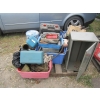 Image 2 : 2 PALLETS OF MISC. CASES FOR TOOLS, METAL CABINET, ETC.