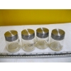 Image 2 : GLASS SHAKERS W/STAINLESS LIDS