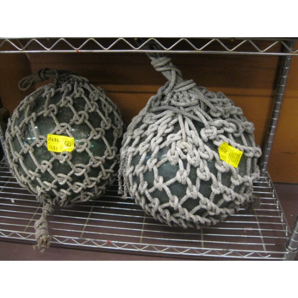 2 LG. NET FLOATS W/NETS