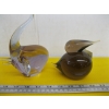 Image 1 : 2 GLASS FIGURINES