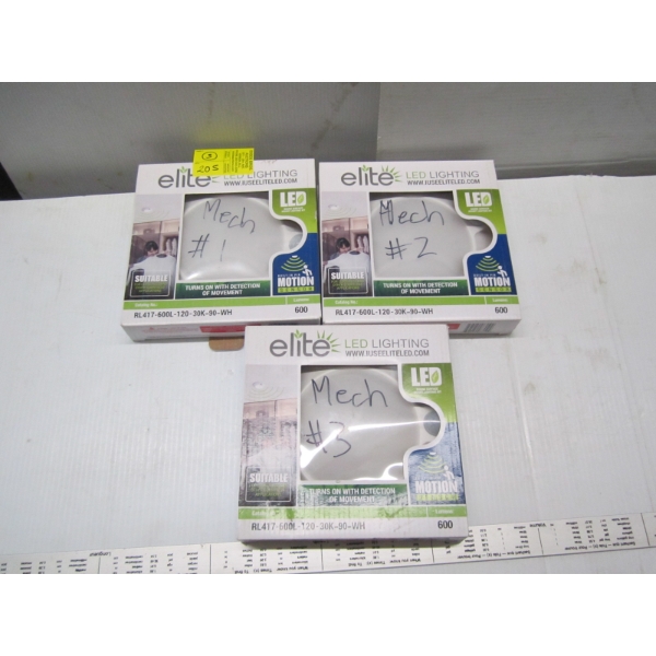 3 MOTION SENSOR LED LIGHTS
