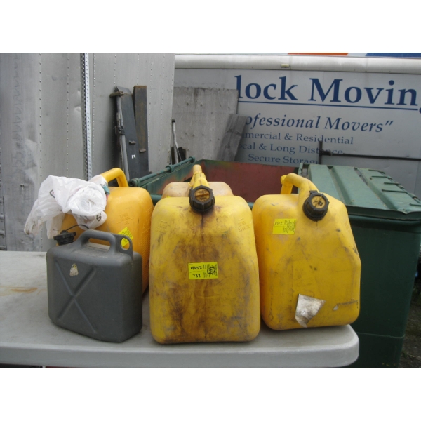 5 FUEL CANS