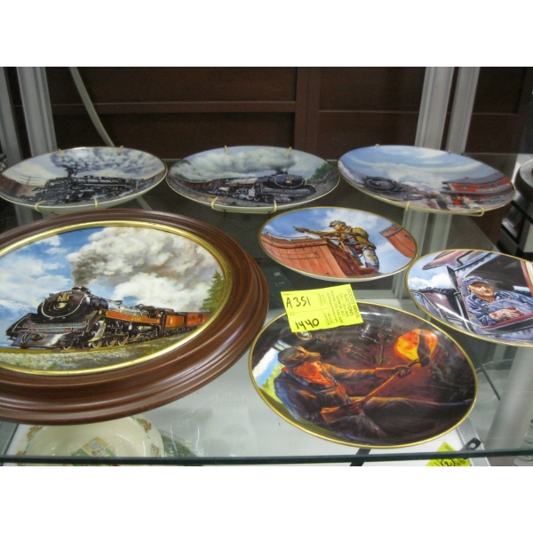 ASST. TRAIN THEME COLLECTOR PLATES