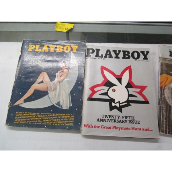 SET OF 4 VINTAGE PLAYBOY MAGAZINES
