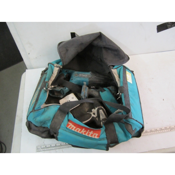 MAKITA BAG W/SAWZALL, 2 DRILLS - NO BATTERY OR CHARGER