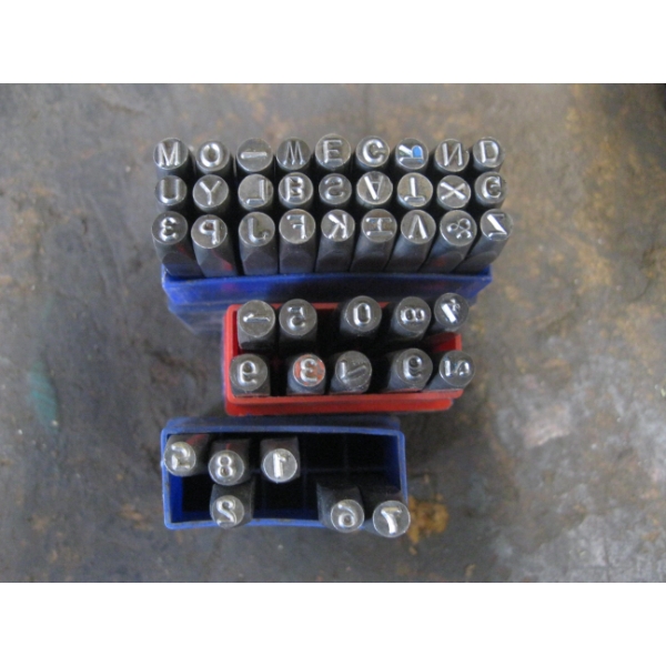 3 LETTER & NUMBER PUNCHES - NOT COMPLETE