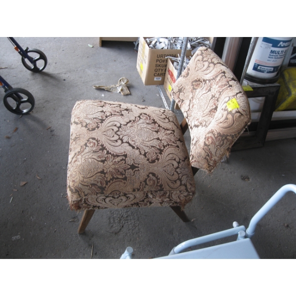 UPHOLSTERED CHAIR - CAT DAMAGE