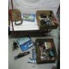Image 1 : 2 BOXES OF MISC. TIMER, SAWS, SANDERS, CLEVISES, ETC.