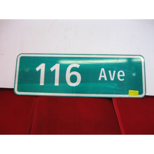  116 AVENUE SIGN