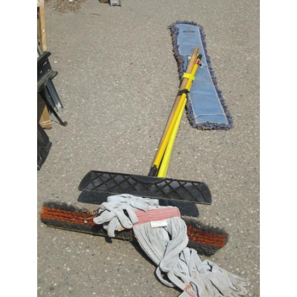 BUNDLE OF MOPS & BROOMS