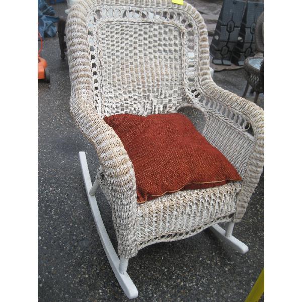 LG. WICKER ROCKING CHAIR