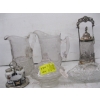 Image 2 : VINTAGE GLASSWARE & A SILVER PLATE PICKLE JAR