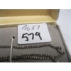 Image 3 : .925 MARKED SILVER NECKLACE W/ART GLASS STONE