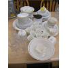 Image 1 : LG. SET OF MADE IN ARCOPAL, FRANCE DISHWARE - WHITE W/FLOWERS