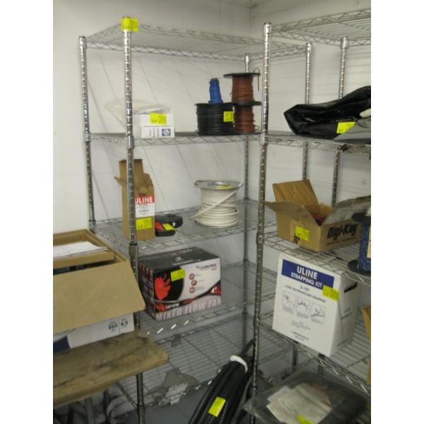 CHROME ADJUSTABLE SHELF UNIT - SHELF UNIT ONLY
