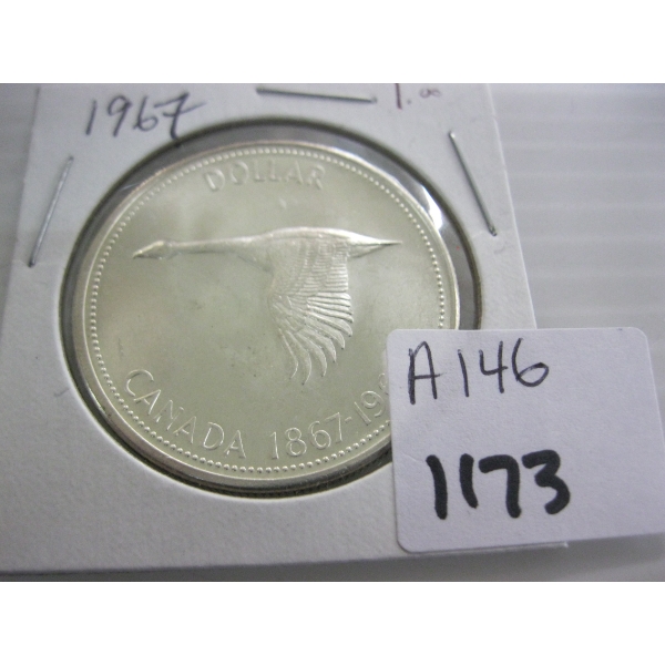 1967 CDN SILVER $1
