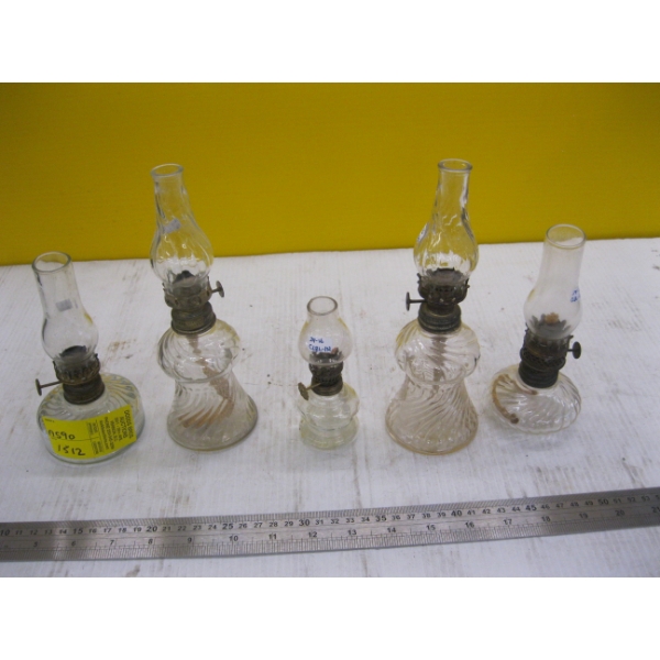5 SM. OIL LAMPS