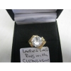 Image 3 : LADIES 10KT RING W/CLEAR STONE, 3G, SZ 4 3/4