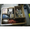 Image 1 : WOODEN CRATE OF ELECTRICAL & TROUBLE LIGHT, ETC.