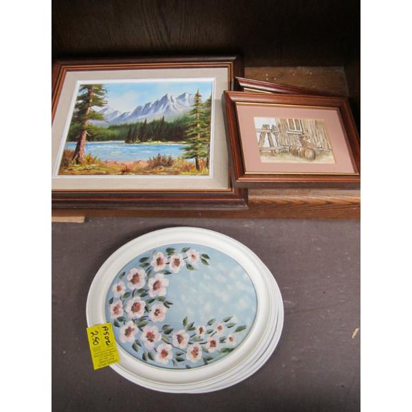 2 OVAL PICTURES & 3 SQUARE PICTURES