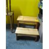 Image 2 : WOODEN STEP & 2 NESTING TABLES