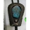 Image 1 : SILVER & TURQUOISE NAVAJO BOLO TIE