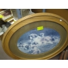 Image 1 : LG. OVAL FRAMED PICTURE OF DOGS