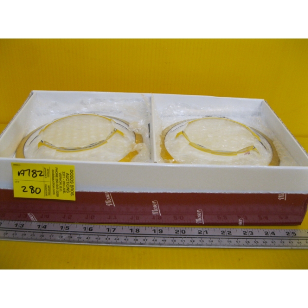 6 MOSERS 24KT GOLD RIM CRYSTAL SIDE PLATES