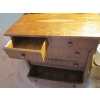 Image 3 : WALNUT 6 DRAWER ANTIQUE DRESSER W/BEVEL EDGE MIRROR