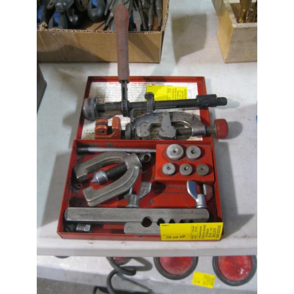 LOT OF ASST'D - PIPE FLARING KIT, PIPE CUTTERS, ETC.