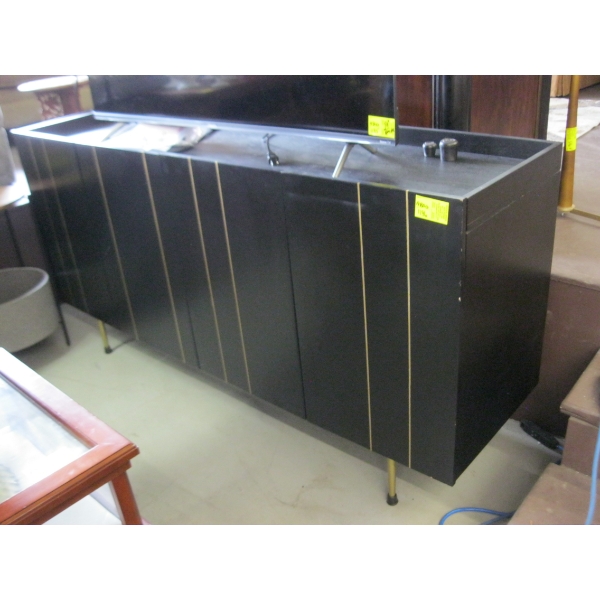 4 DOOR BLACK CABINET UNIT