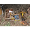 Image 1 : CABLE COME A LONG & 2 SLINGS, CHAIN HOOKS, ETC.