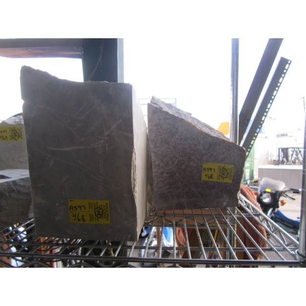 2 PIECES OF SOAPSTONE