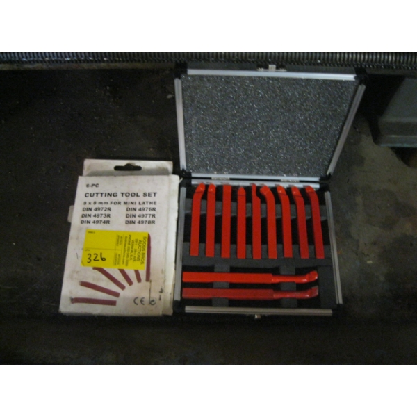 2 LATHE CUTTING TOOL SETS