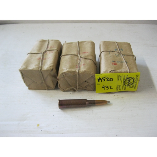 3 PACKAGES OF 7.62X54