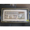 Image 1 : FRAMED EGYPTIAN PRINT ON PAPYRUS PAPER