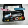 Image 2 : MISC. MASTERCRAFT SANDER, JUMPER CABLES, TIE DOWN STRAPS, SM. TOOLBOX, ETC.