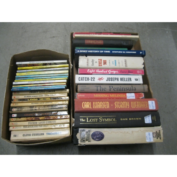 ASST. LOUIE L'AMOUR POCKETBOOKS, COMIC BOOKS & HARDCOVER BOOKS