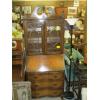 Image 1 : DROPFRONT SECRETARIAT W/UPPER GLASS DOOR CABINET