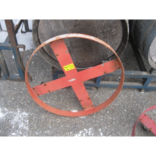 45 GALLON WINE BARREL CART