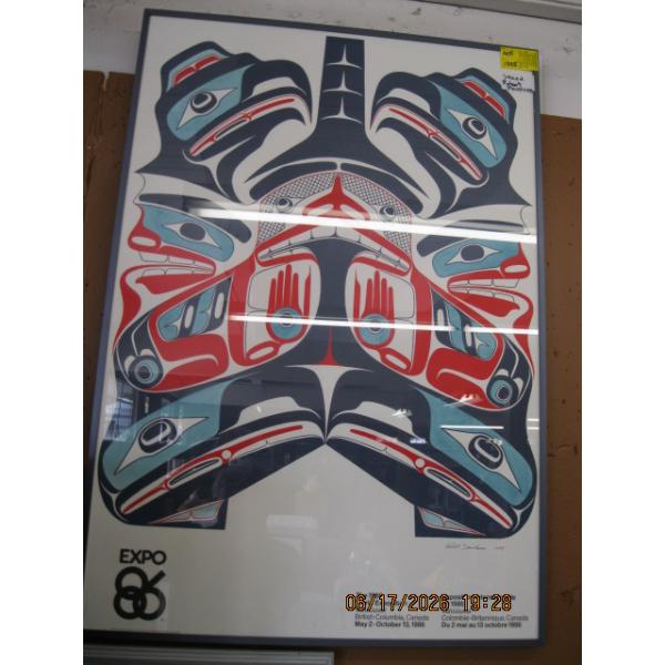 SIGNED ROBERT DAVIDSON EXPO '86 POSTER