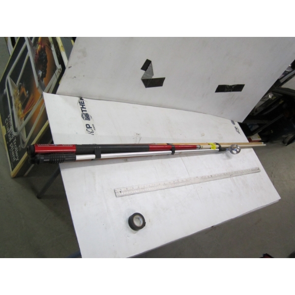 BUNDLE OF POOL CUES, ETC.