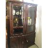 Image 1 : 2 PIECE SIDE BY SIDE GLASS DOOR CABINET W/LOWER STORAGE